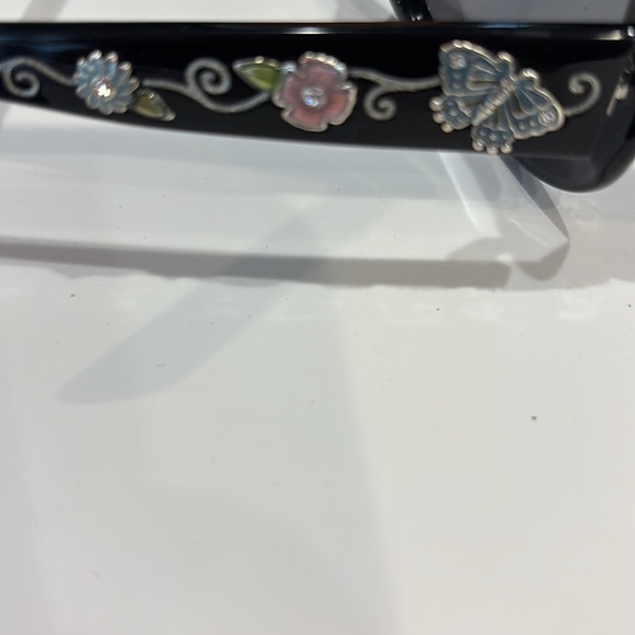 Brighton Black Sunglasses with Studded Detail and Butterfly Design main image 5
